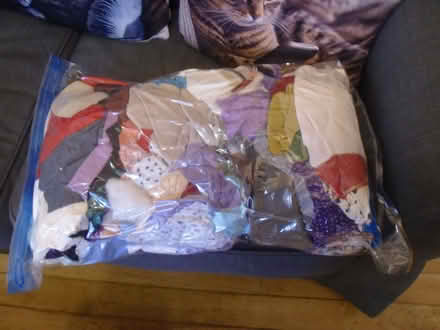 Photo of free One bag of scrap fabric small bits (SE11) #1