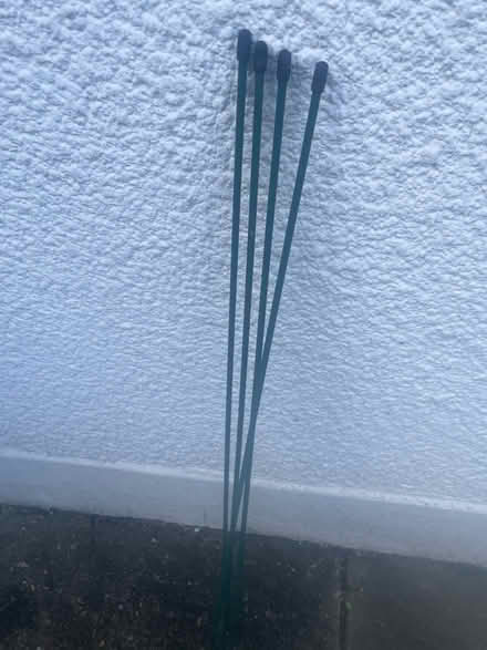 Photo of free 4 short metal plant canes (Wallands Park BN7) #1