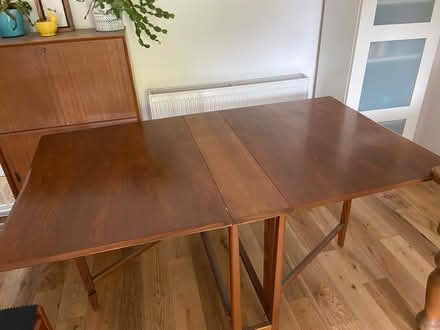Photo of free Two leaf antique folding dining table (Kilburn DE56) #2