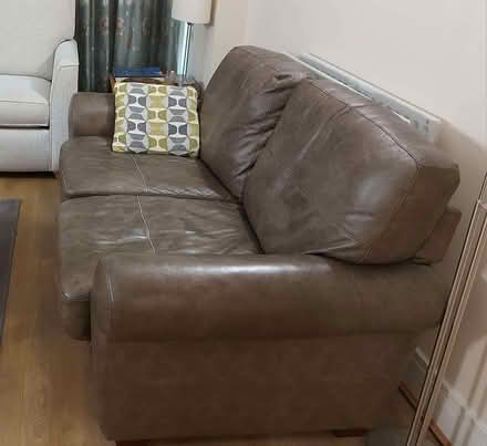 Photo of free Leather two seater settee (Millwall E14) #2