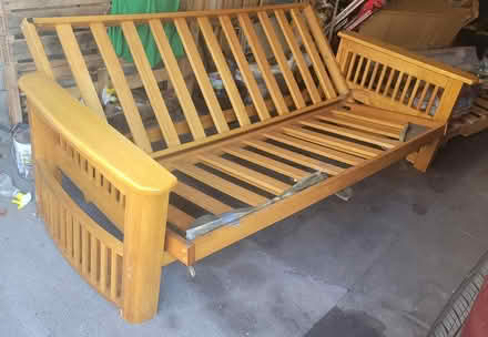 Photo of free Futon Wood Frame (Brooklyn) #1