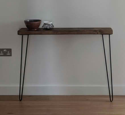 Photo of free Wood/metal console table (islington N1) #1