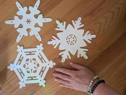 Photo of free Set of 9 snowflakes for crafting (Teele Square) #1