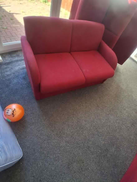 Photo of free Two seater sofa. ( 3pcs ) (B37 Chelmsley Wood, Birmingham) #2