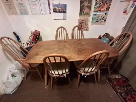 Photo of free Dining table with 6 chairs (BR5) #2