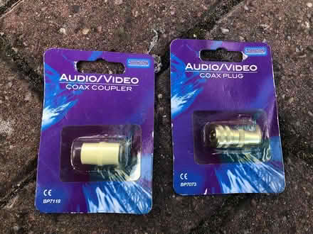 Photo of free Audio Video Coax Coupler and Plug (Leamington Spa (CV32)) #1