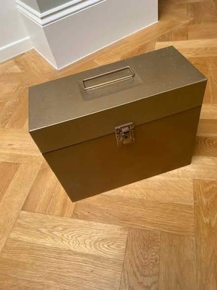 Photo of free Old metal document box (Thames Ditton KT7) #2