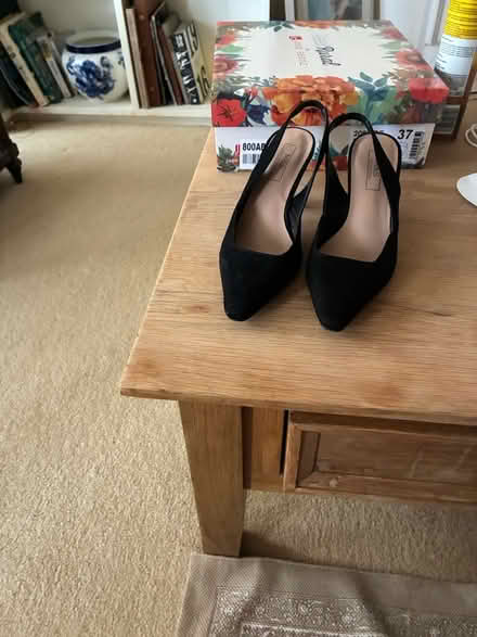 Photo of free Black suede size 4 shoes (Goatstown) #2