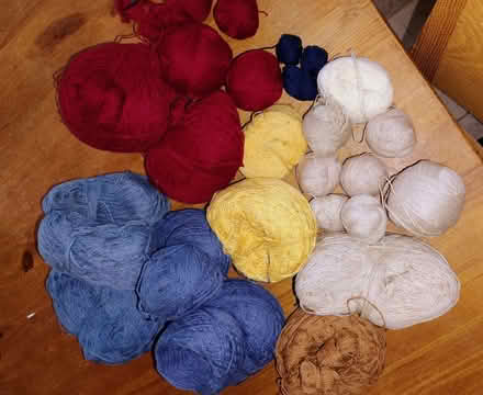 Photo of free Knitting yarn, pure wool, fine-knit (GU10) #1