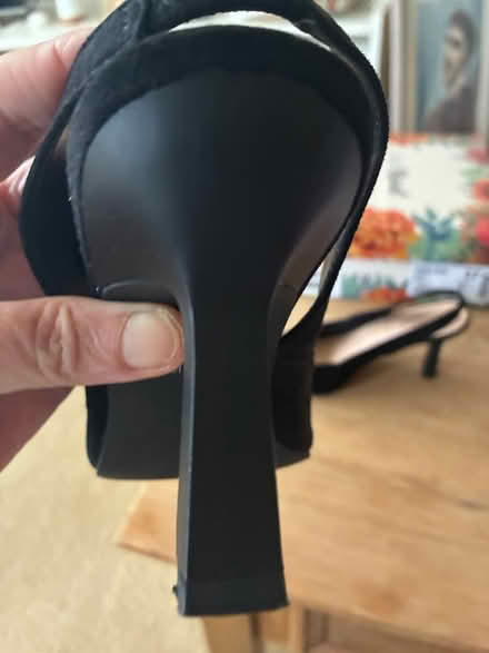 Photo of free Black suede size 4 shoes (Goatstown) #3