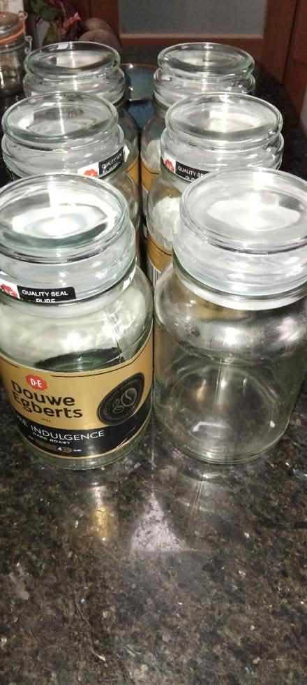 Photo of free 6 x Douwe Egberts coffee jars (Ingol PR2) #1
