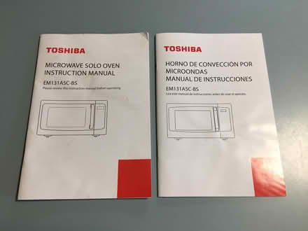 Photo of free Toshiba EM131A5C Microwave Manuals (EFC/Westover (N. Arlington)) #1
