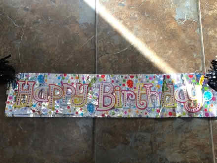 Photo of free Metallic Happy Birthday Banner (Northolt UB5) #1