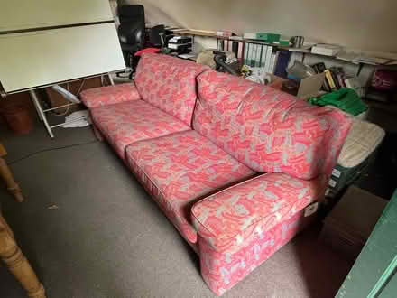Photo of free Large Ikea Retro 3 piece sofa suite (Steyning) #1