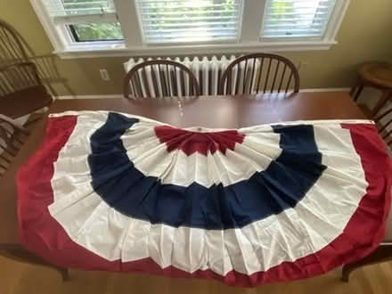 Photo of free Pleated Bunting Fan Flag (Nr Fresh Pond & Mt Auburn Cem.) #1