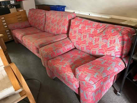 Photo of free Large Ikea Retro 3 piece sofa suite (Steyning) #3