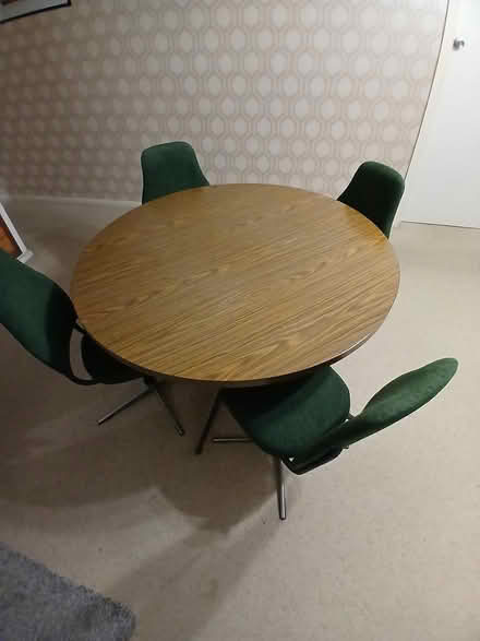 Photo of free 120cm Round Dining Table & 4 chairs (Orara High School) #2