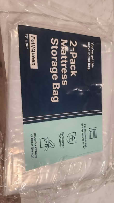 Photo of free Queen Mattress storage bag plastic (Somerset) #1
