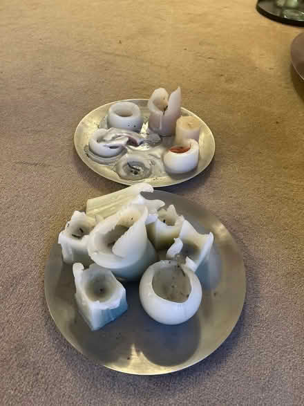 Photo of free Candles on metal trays (South Oxfordshire OX9) #1