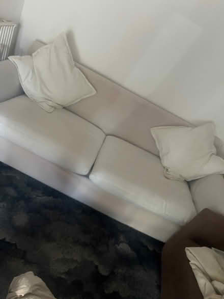 Photo of free White sofa with cushions (Grahame Park NW9) #1