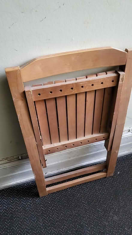 Photo of free Wooden fold up chair (RG1) #2