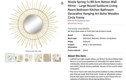 Photo of free Wall Mirror (Balsall Common CV7) #1