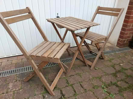 Photo of free Small folding table and chairs (Exeter EX2) #1