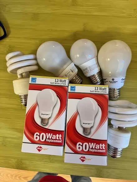 Photo of free Compact Flourescent Light Bulbs (west of Watertown Square) #1