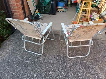 Photo of free 2 lightweight folding garden chairs (Owlthorpe S20) #2