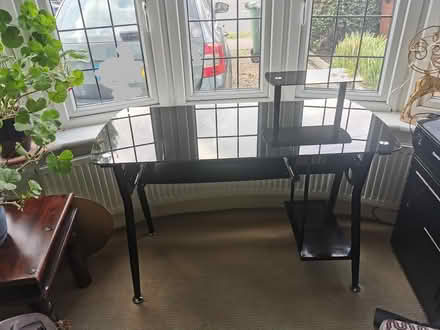 Photo of free Black glass desk (Chungford E4) #1