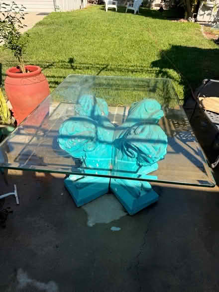 Photo of free Heavy duty glass table (Glendora ca) #1