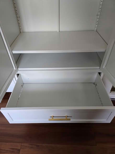 Photo of free 2 White Metal Wardrobe Cabinets (Near Eskenazi Hospital and VA) #3