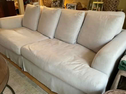 Photo of free Slipcovered Sofa (Larkspur) #1