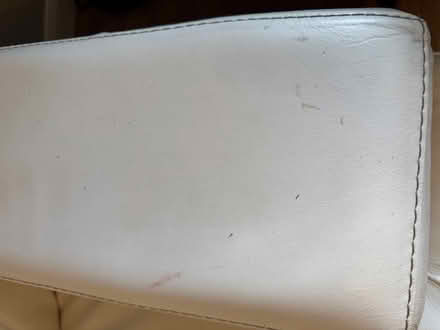 Photo of free White leather sofa (Woking) #3