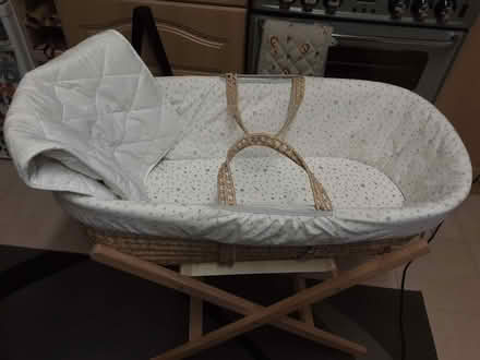 Photo of free Baby's crib and stand with covers. (Lower Bebington CH63) #1