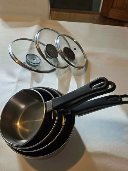 Photo of free Set of 3 Judge saucepans (Kendal LA9) #1