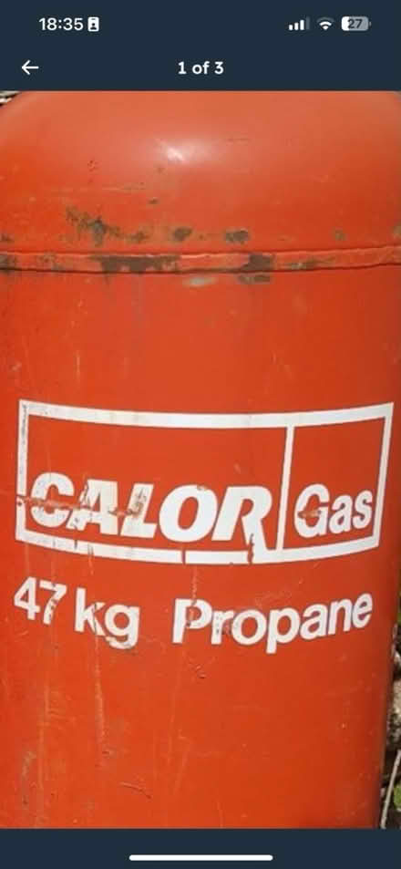 Photo of Calor propane 48kg 47kg 46kg cylind (auchterarder PH3) #1
