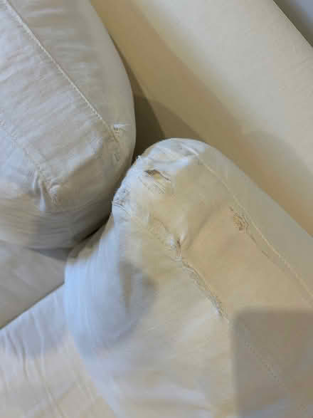 Photo of free 2.4mx1m white couch (Sandyford) #4