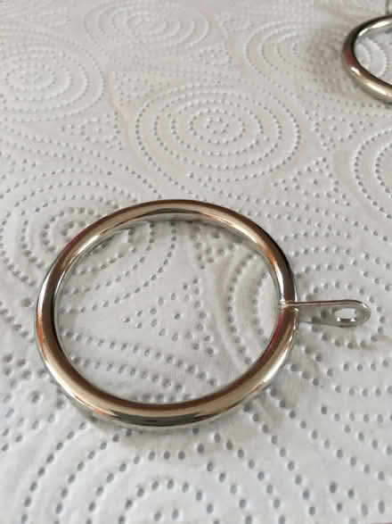 Photo of free Metal silver curtain Rings (Liverpool L6) #3