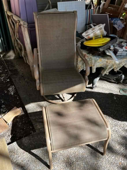 Photo of free Two outdoor swivel chairs (11980 SW Greenwood, Beaverton) #1