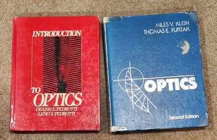 Photo of free 2 Optics Textbooks #1