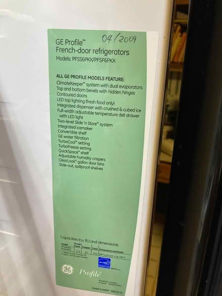 Photo of free GE Profile French Door Refrigerator (VB - Kempsville) #2