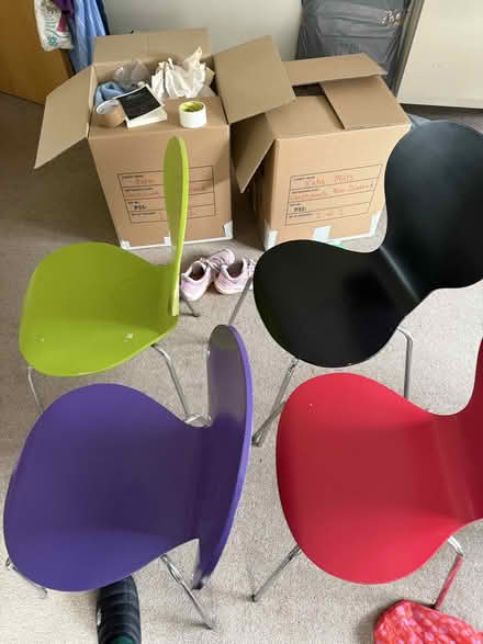 Photo of free 4 colourful chairs (Redcliffe BS1) #1