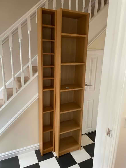 Photo of free IKEA shelf units - light oak finish (Lincoln, LN1) #1