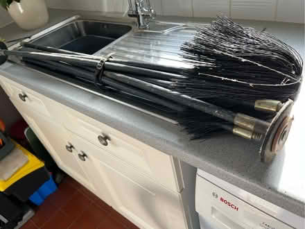 Photo of free Chimney sweeping brush and rods (Tolworth KT6) #1