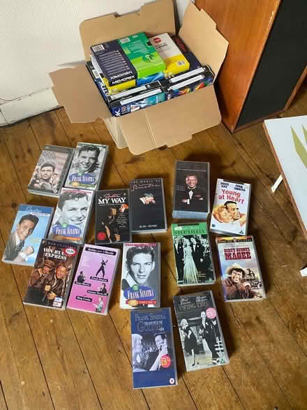 Photo of free Sinatra vhs collection,ones in box home recorded off tele (Englefield Green TW20) #1