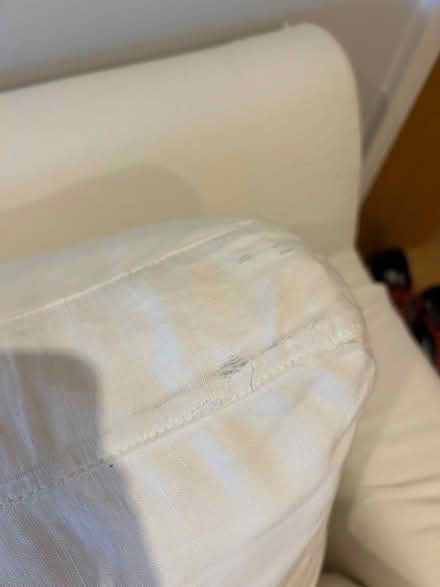 Photo of free 2.4mx1m white couch (Sandyford) #3