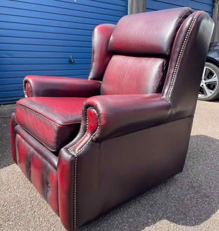 Photo of free Leather sofa and armchair (CV379) #2