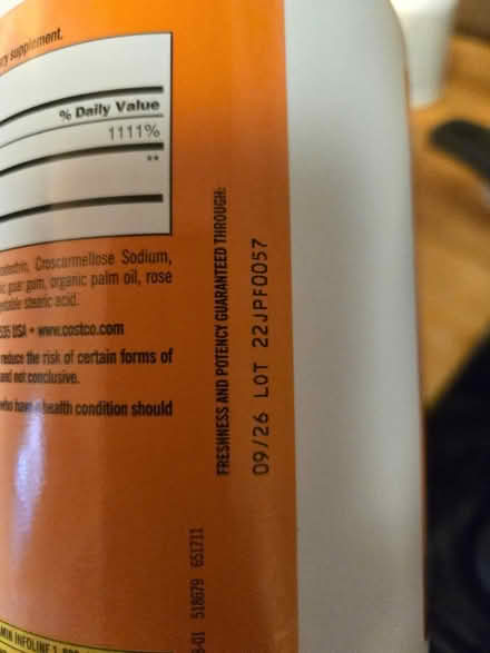 Photo of free Kirkland Vitamin C 1000mg tabs (El Sobrante) #2