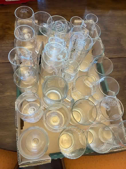 Photo of free Tray of mixed size glasses (Tolworth KT6) #2
